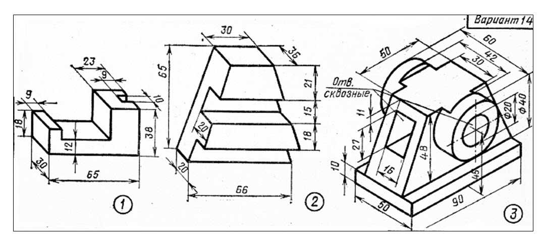 Эскиз детали это изображение в проекции в 3d в масштабе в пространстве